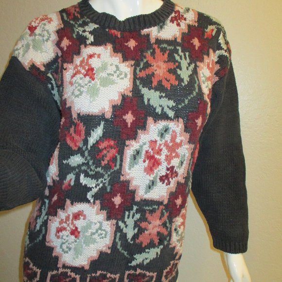 Rachel Max Thick Multicolored Long Sleeves Pullover Sweater - Picture 3 of 11